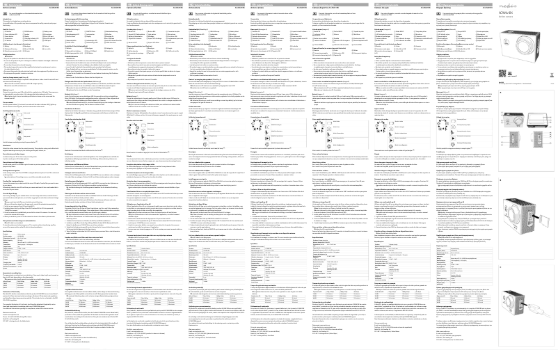 Page n°1 - Manuel utilisateur Nedis ACAM41BK