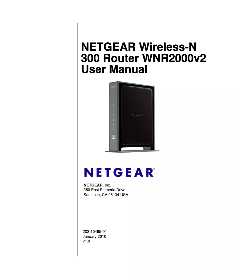Page 1 de la notice Manuel utilisateur Netgear WNR2000v2