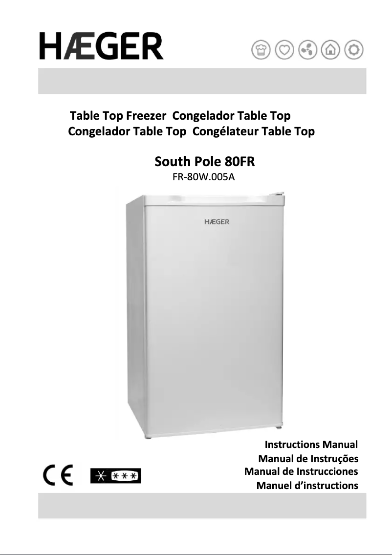 Page 1 de la notice Manuel utilisateur Haeger FR-80W.005A