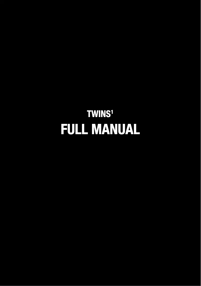 Page n°1 - Manuel utilisateur Fresh 'n Rebel Twins 1