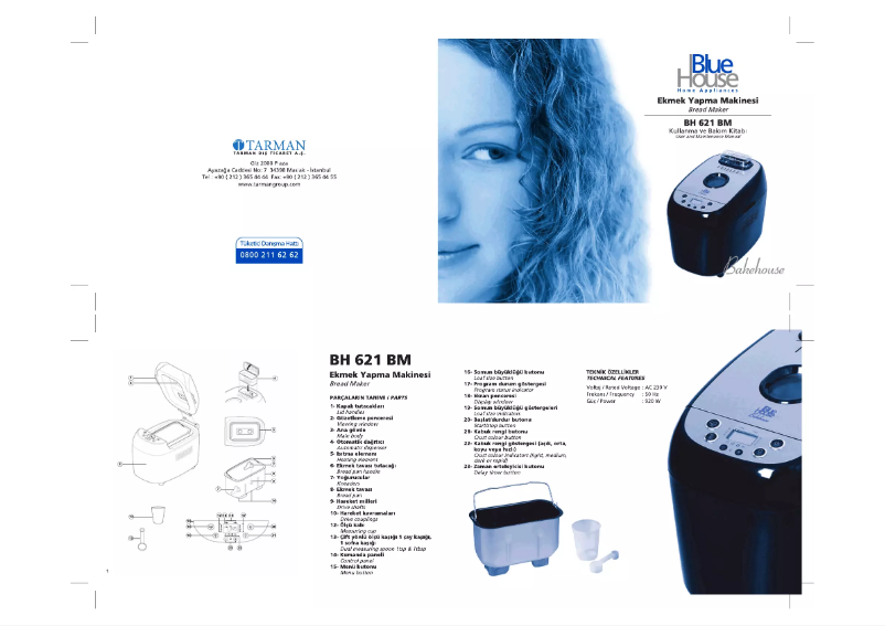 Page 1 de la notice Manuel utilisateur Blue House BH 621 BM