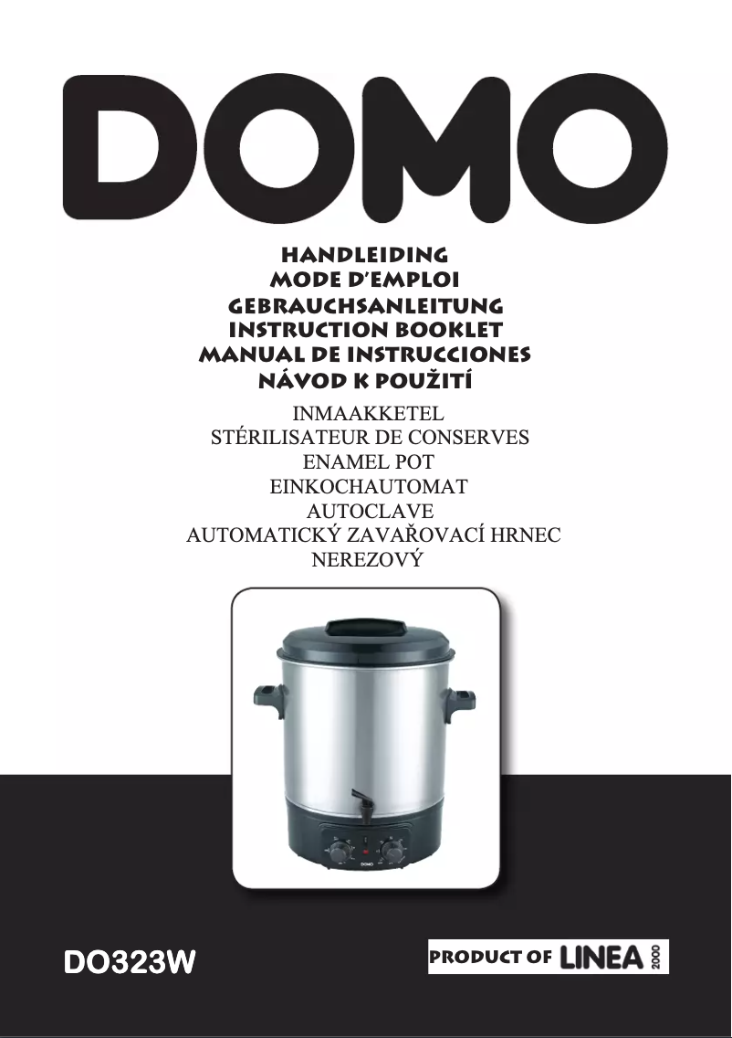 Image de la première page du manuel de l'appareil DO323W