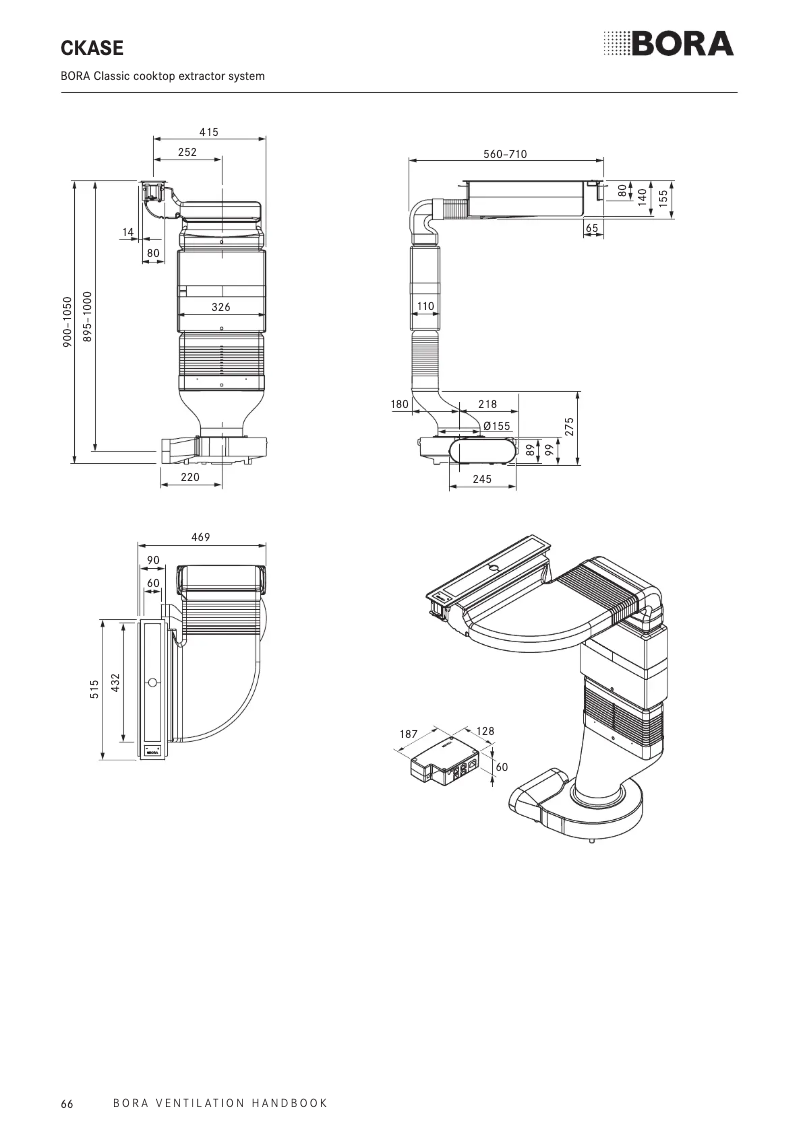 Página 1 del manual Ficha técnica BORA CKASE