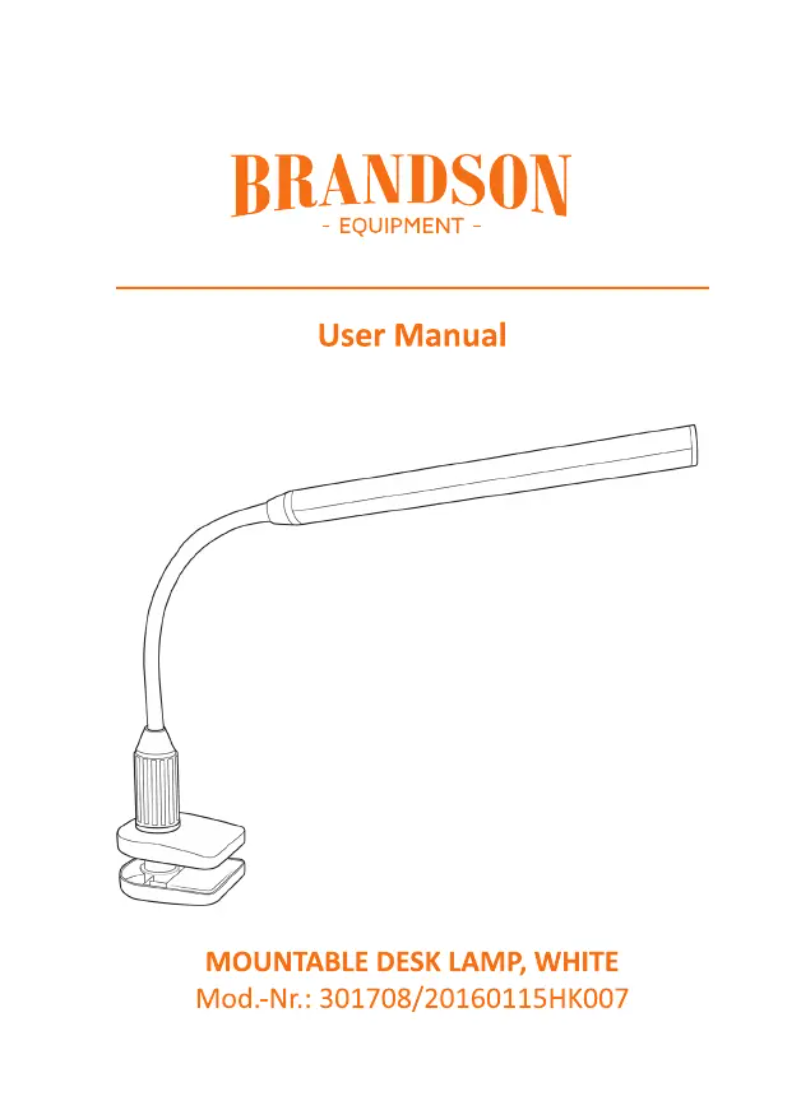 Page n°1 - Manuel utilisateur Brandson 301708