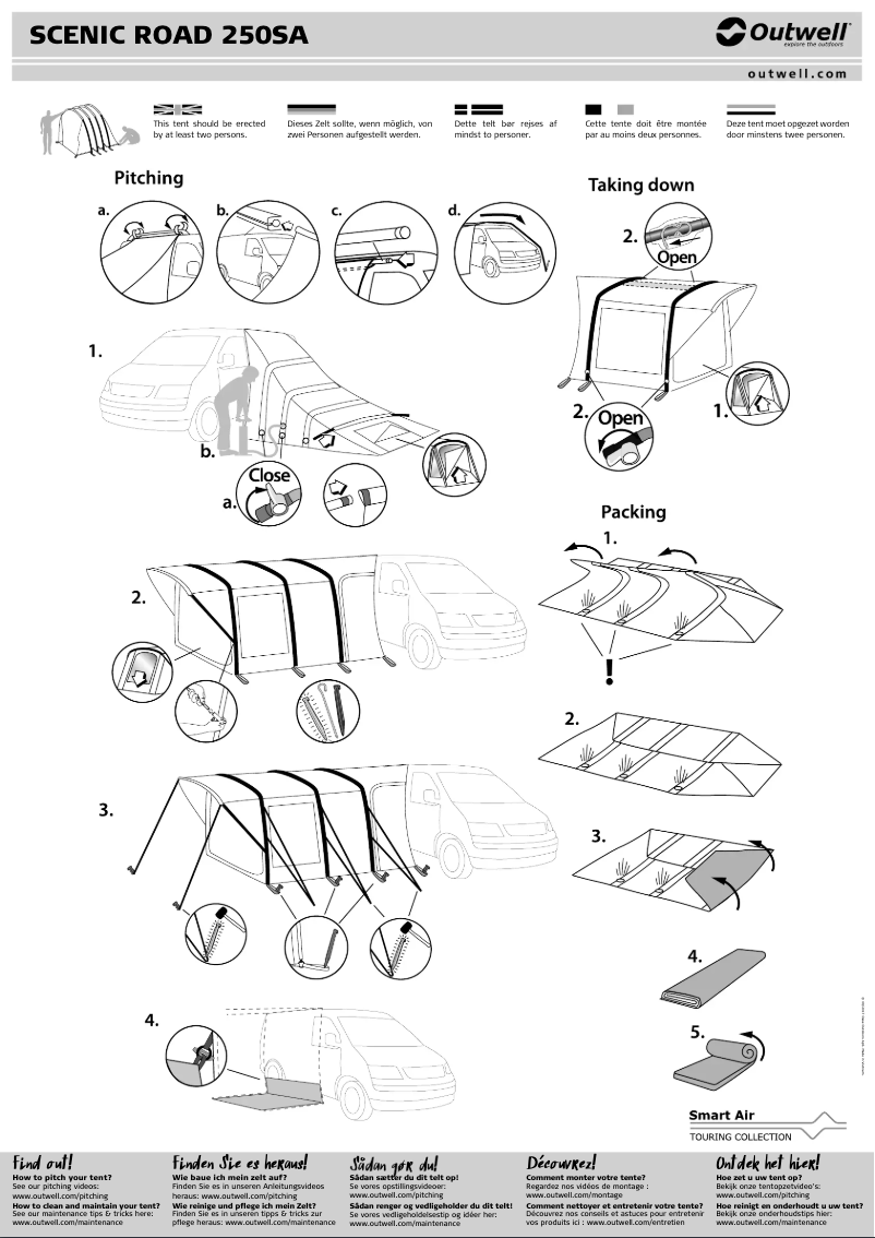 Image de la première page du manuel de l'appareil Scenic Road 250SA