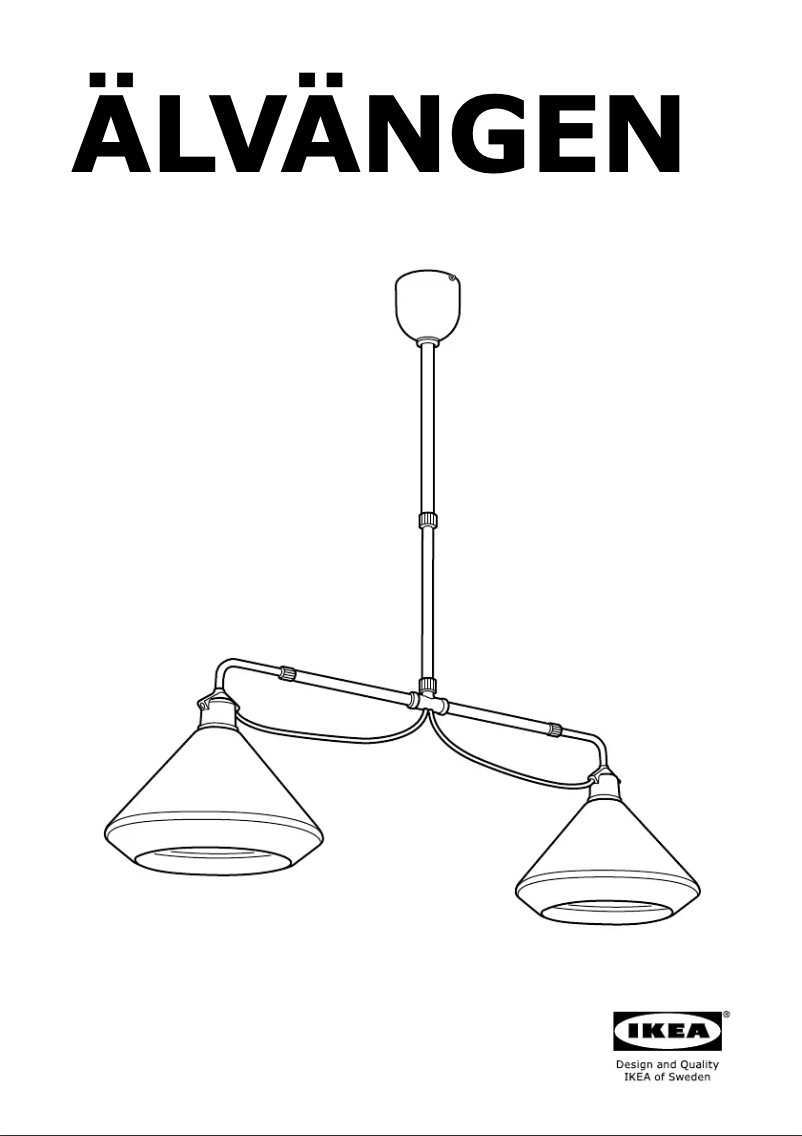 Page 1 de la notice Manuel utilisateur Ikea ALVANGEN (Double ceiling)
