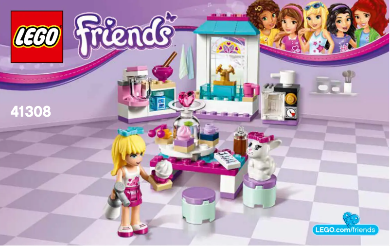 Page n°1 - Consignes visuelles Lego Friends 41308