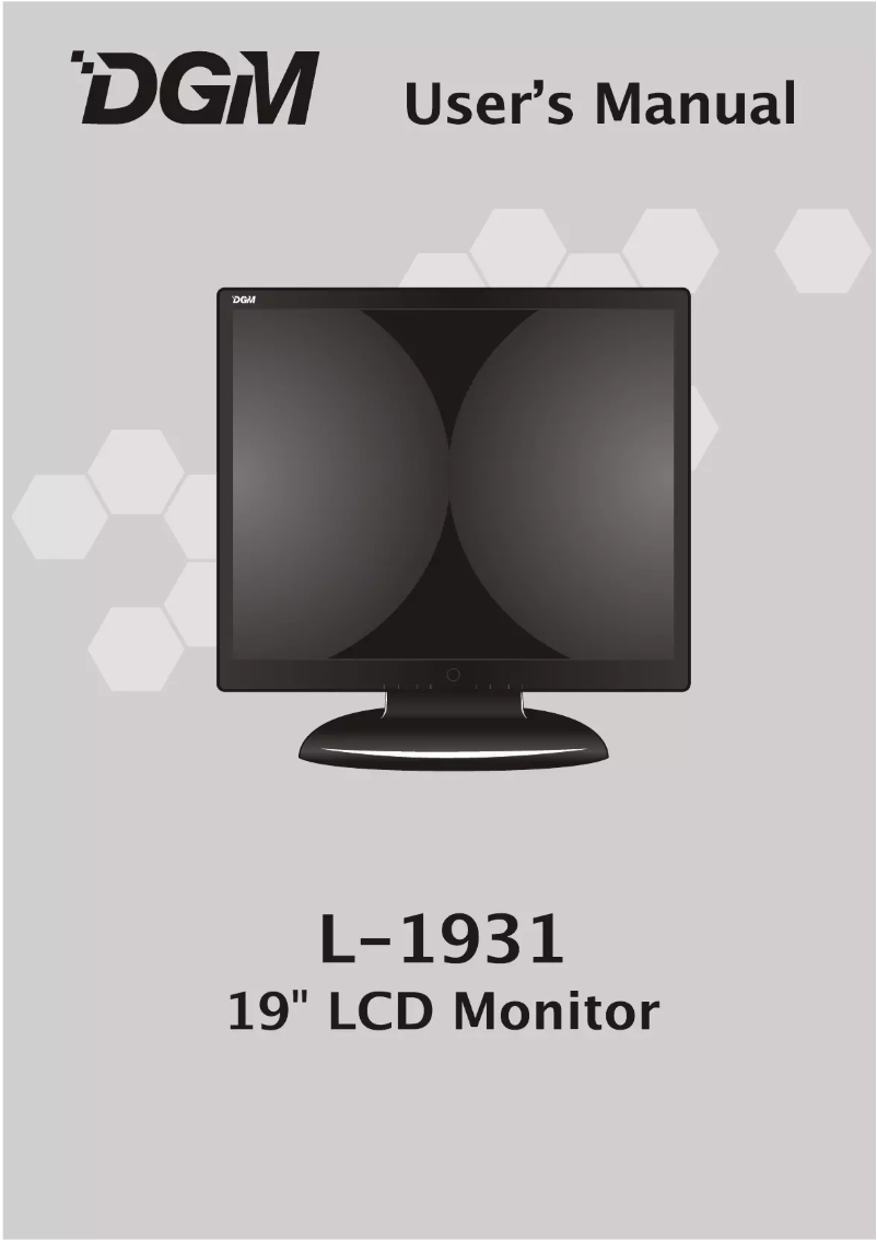 Page n°1 - Manuel utilisateur DGM L-1931