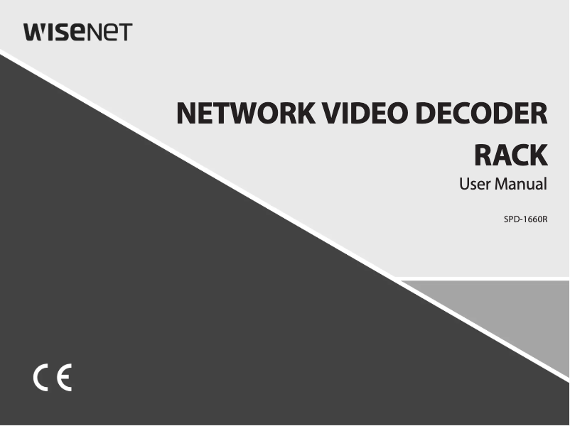 Página 1 del manual Manual de usuario Hanwha SPD-1660R