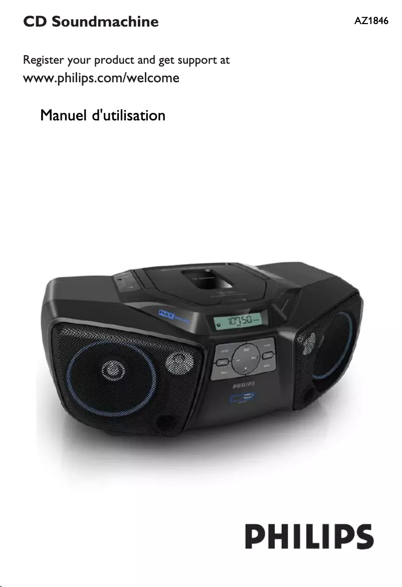 Página 1 del manual Manual de usuario Philips AZ1846