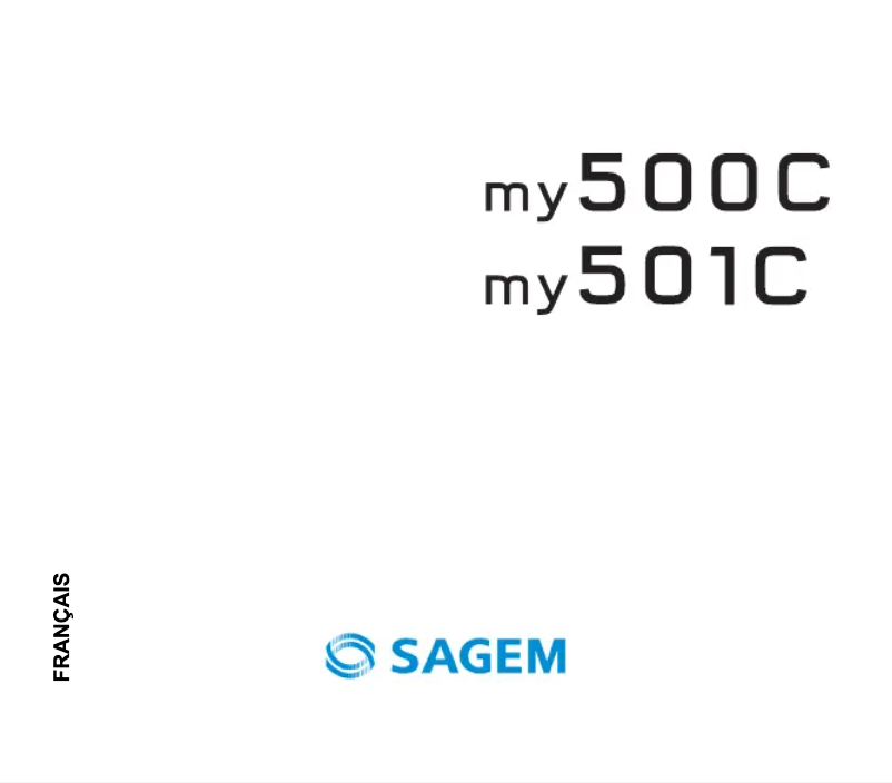 Page n°1 - Manuel utilisateur Sagem my500C