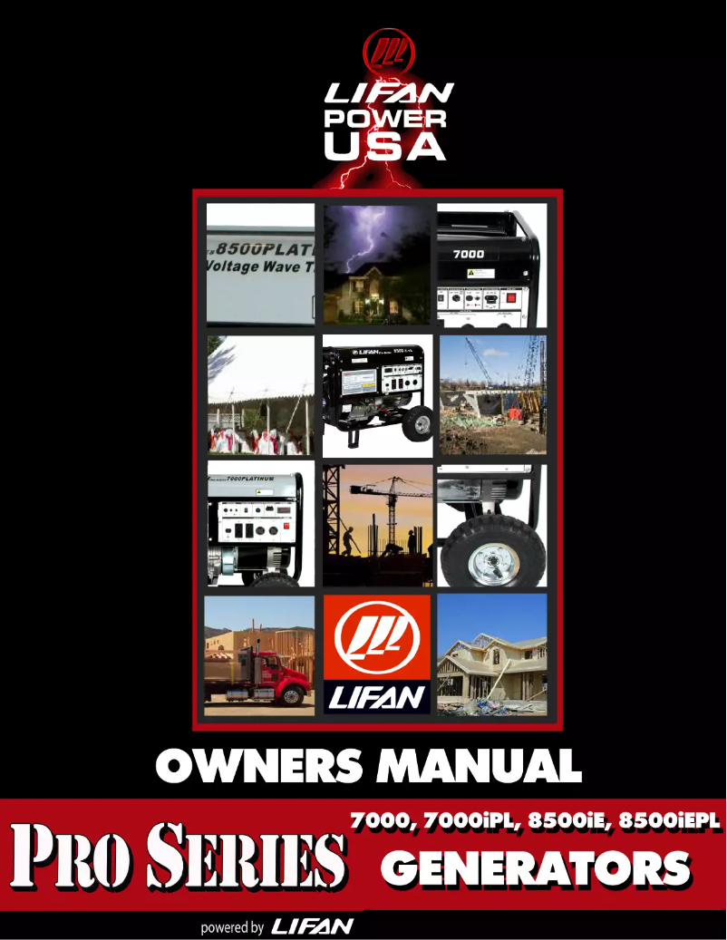 Image de la première page du manuel de l'appareil LF7000