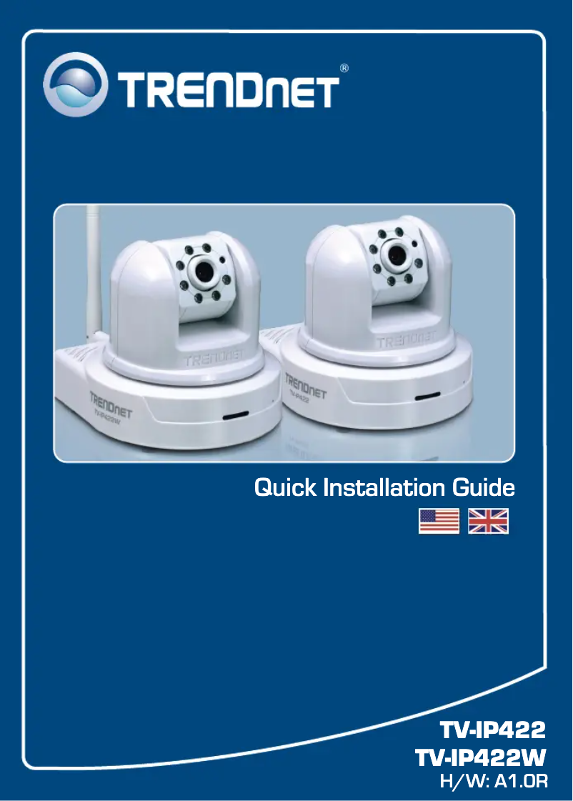 Page 1 de la notice Manuel utilisateur TRENDnet TV-IP422W