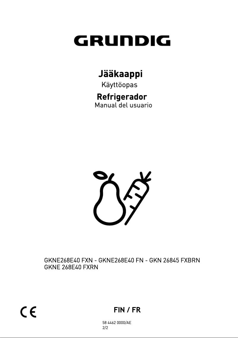 Image de la première page du manuel de l'appareil GKN 26845 FXBRN