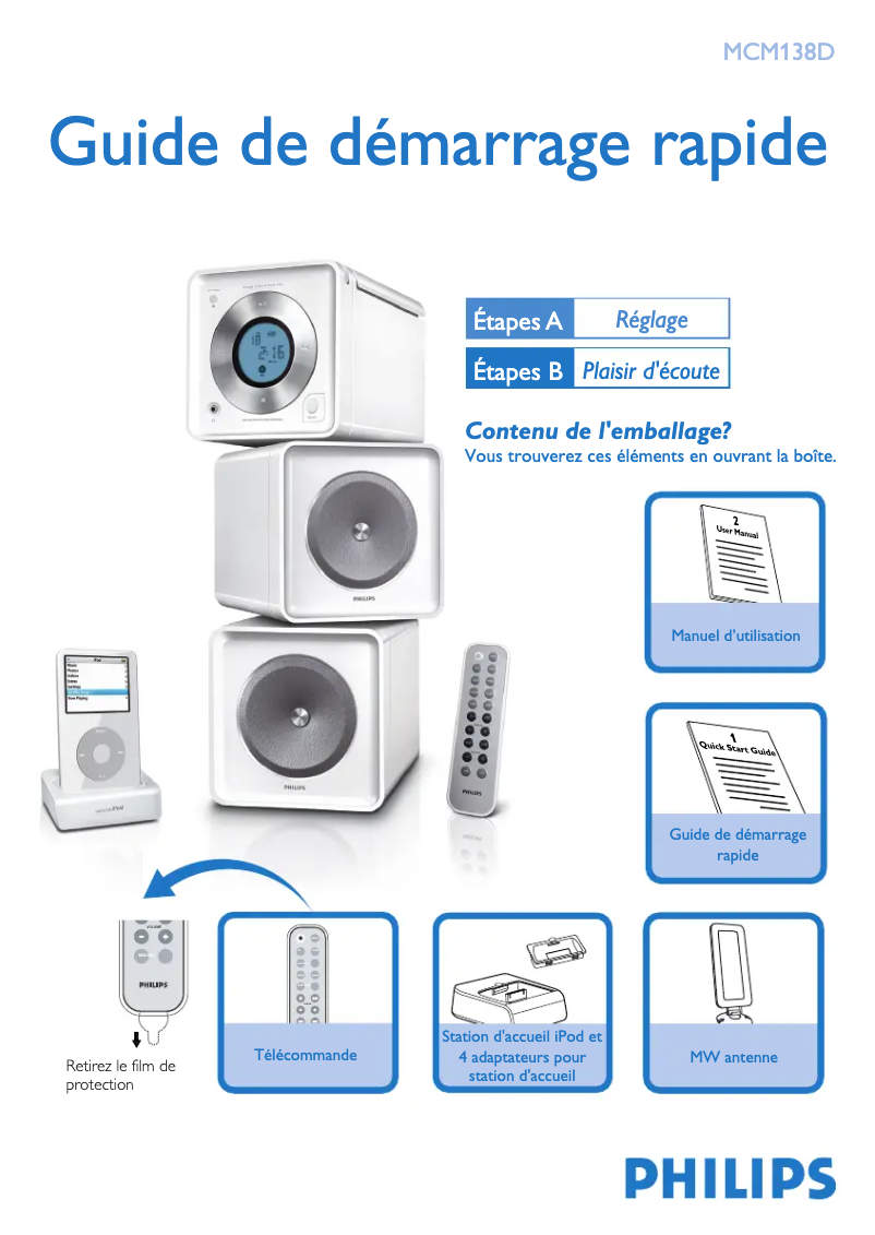 Imagen de la primera página del manual del dispositivo MCM138D