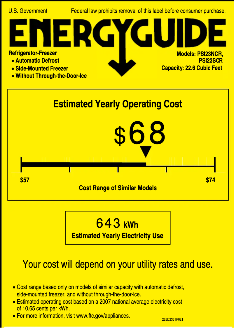 Image de la première page du manuel de l'appareil PSI23SCRSV