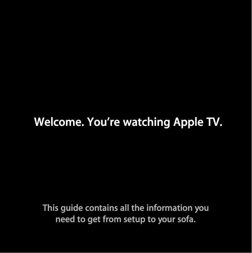 Page 1 de la notice Manuel utilisateur Apple TV 4K (3rd gen)