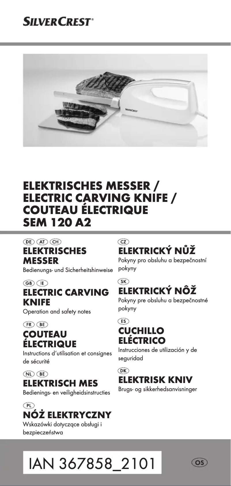 Page n°1 - Manuel utilisateur SilverCrest SEM 120 A2