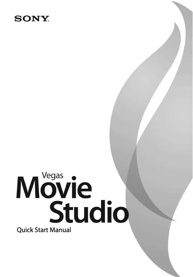 Page 1 de la notice Manuel utilisateur Sony Vegas Movie Studio 8.0