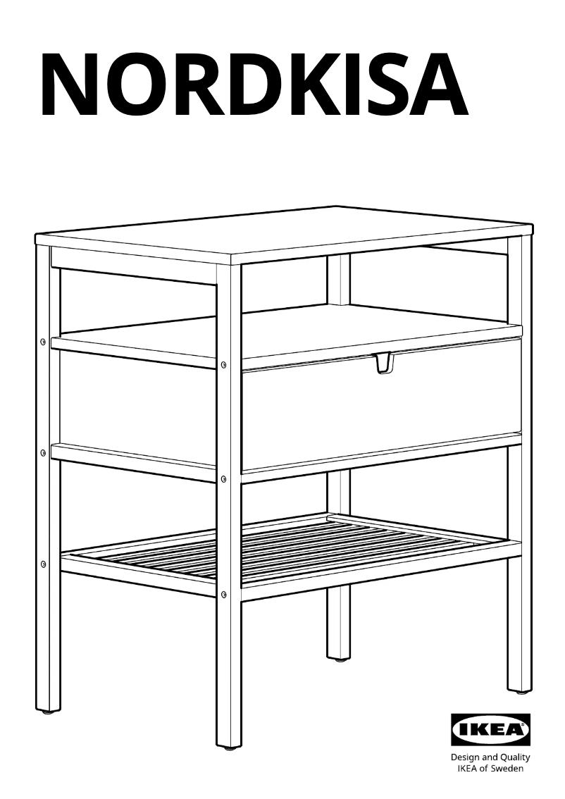 Page 1 de la notice Manuel utilisateur Ikea NORDKISA 404.394.66