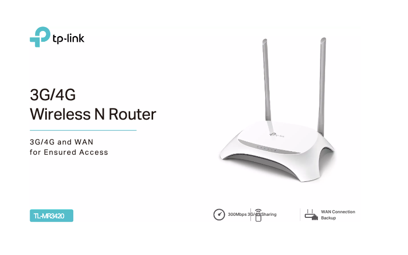 Page n°1 - Fiche technique TP-Link TL-MR3420