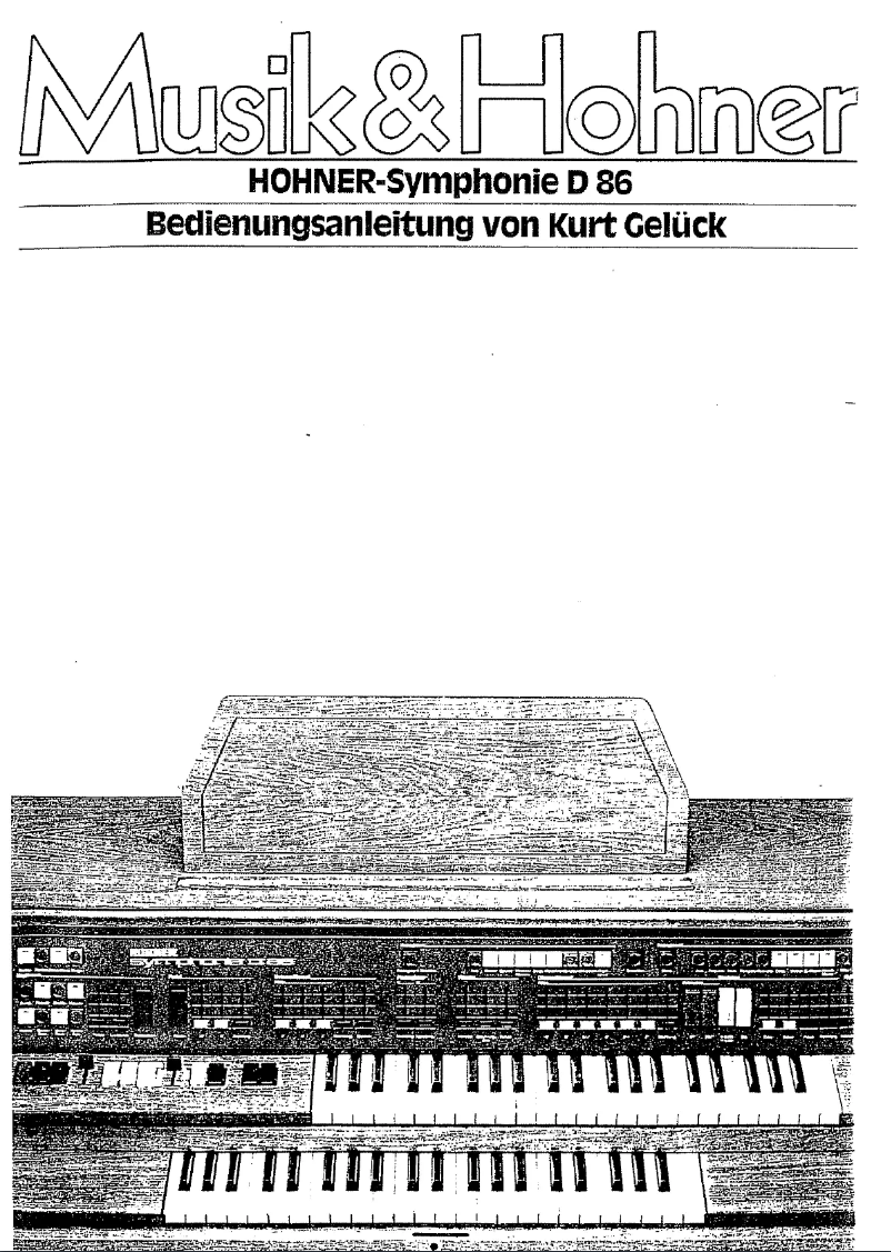 Image de la première page du manuel de l'appareil Symphonie D86