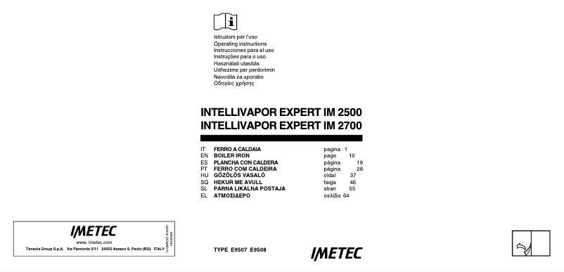 Página 1 del manual Manual de usuario Imetec Intellivapor Expert 2500