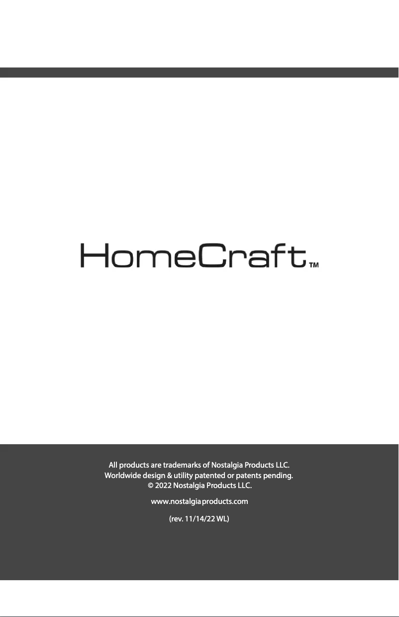 Page n°1 - Manuel utilisateur HomeCraft CBD5BS