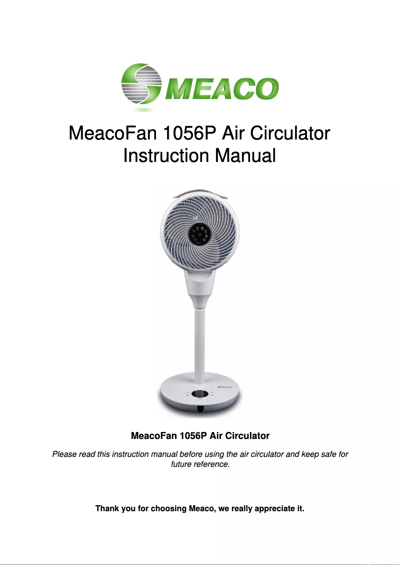 Image de la première page du manuel de l'appareil 1056