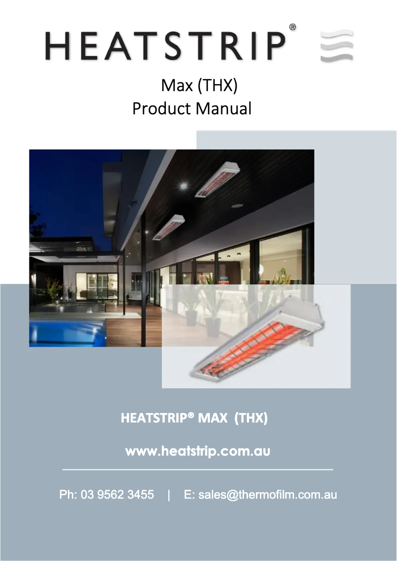 Image de la première page du manuel de l'appareil THX2400