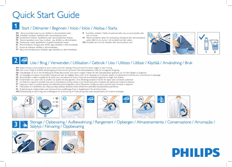 Página 1 del manual Guía de inicio rápido Philips HI5910