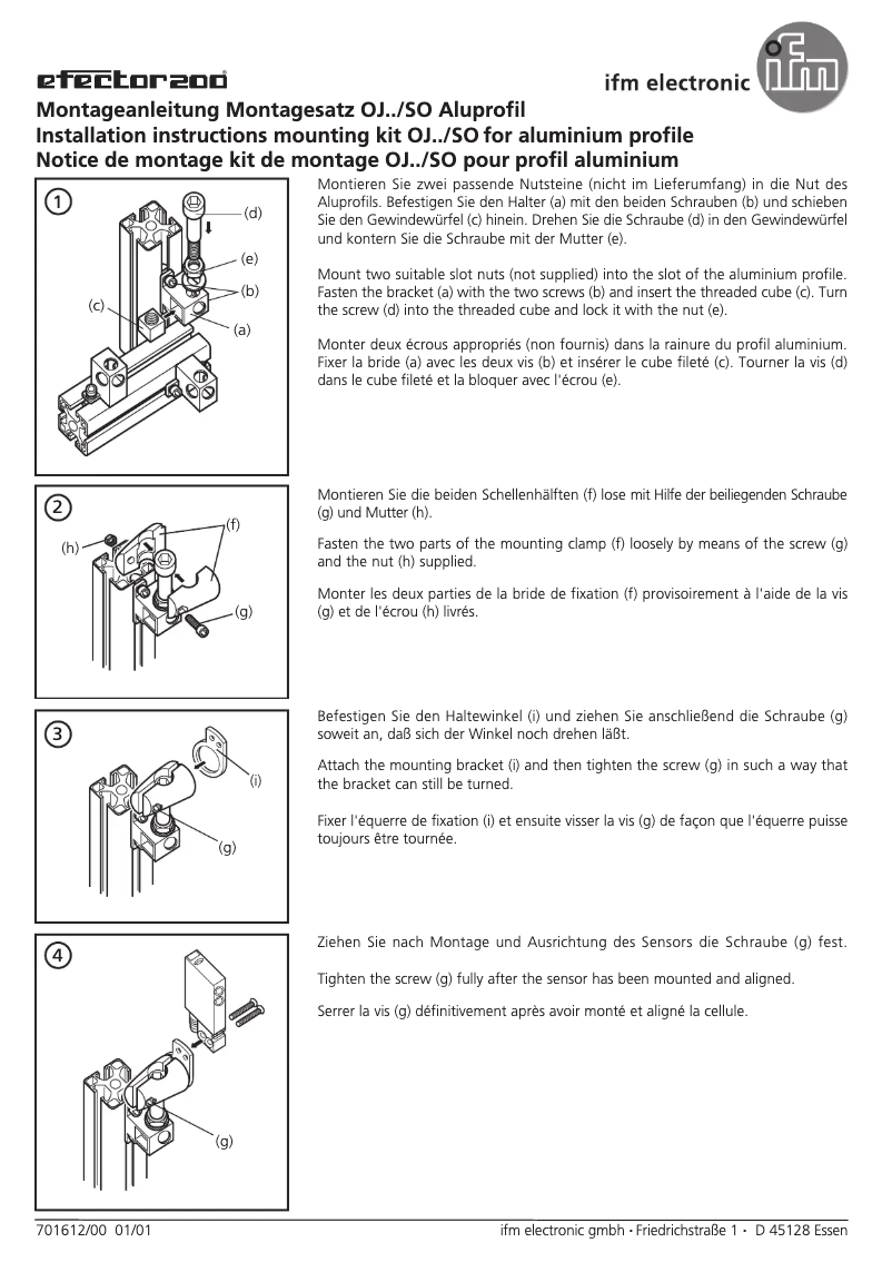 Page n°1 - Manuel utilisateur IFM E21003