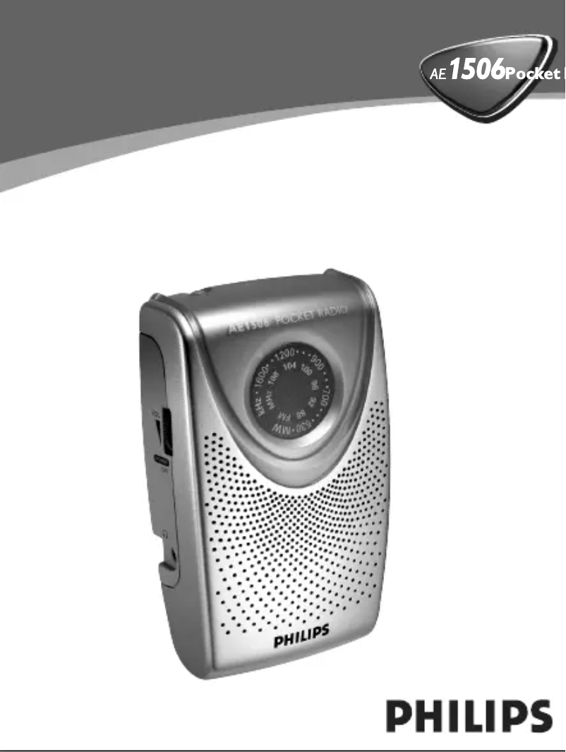 Page n°1 - Manuel utilisateur Philips AE1506