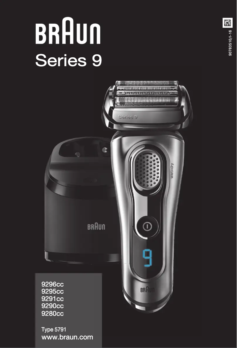 Page 1 de la notice Manuel utilisateur Braun Series 9 Pro 9376cc