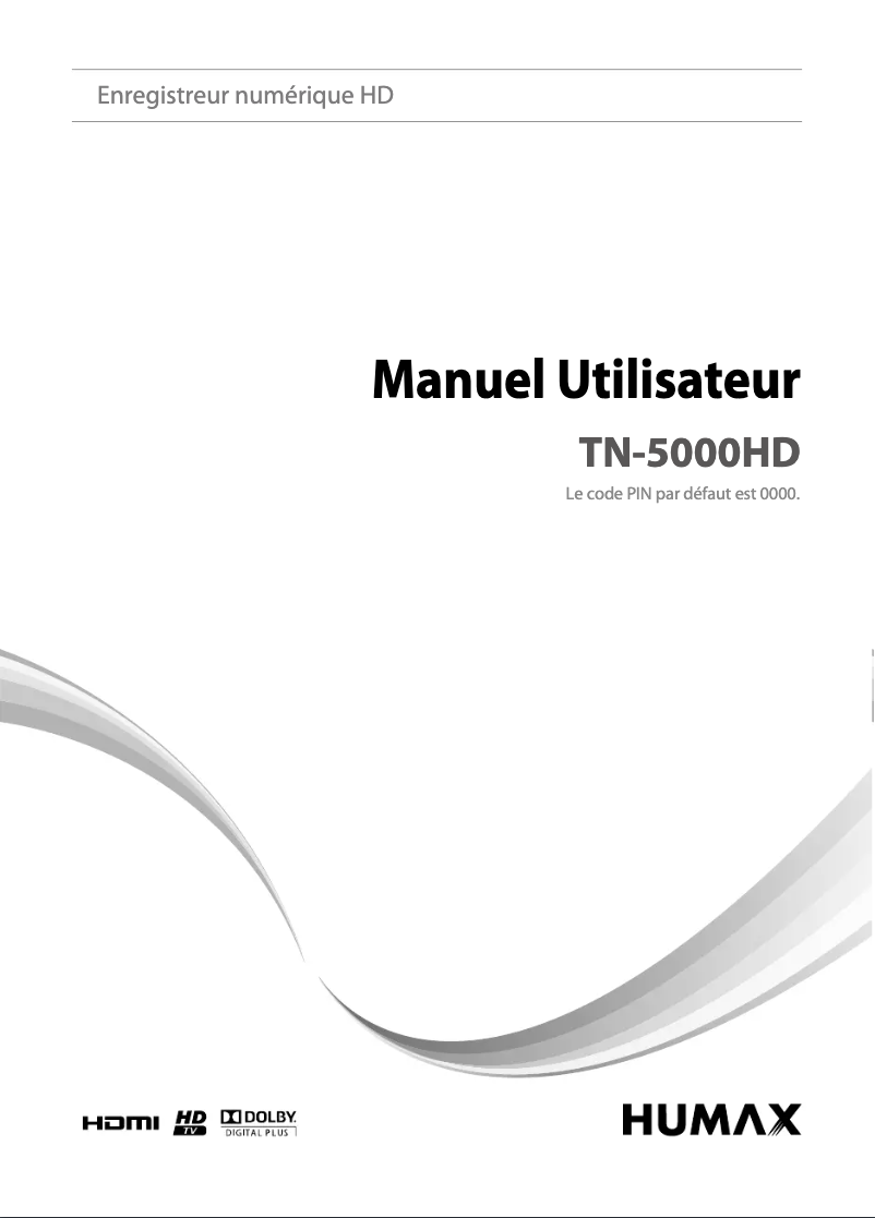 Image de la première page du manuel de l'appareil TN-5000HD