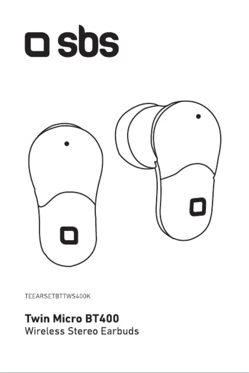 Page 1 de la notice Manuel utilisateur SBS TWS Micro BT400
