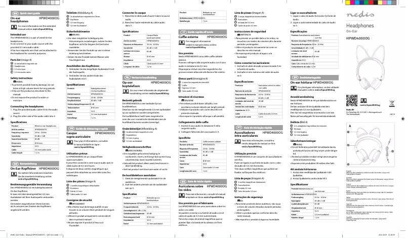 Page n°1 - Manuel utilisateur Nedis HPWD4000OG