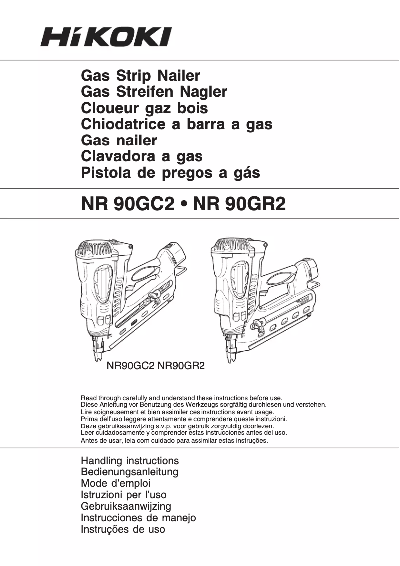 Image de la première page du manuel de l'appareil NR90GC2