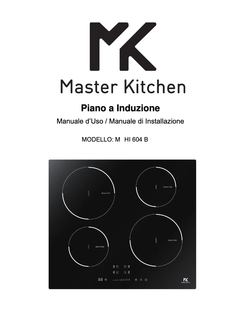 Page n°1 - Manuel utilisateur Master Kitchen MKHI 604 BK