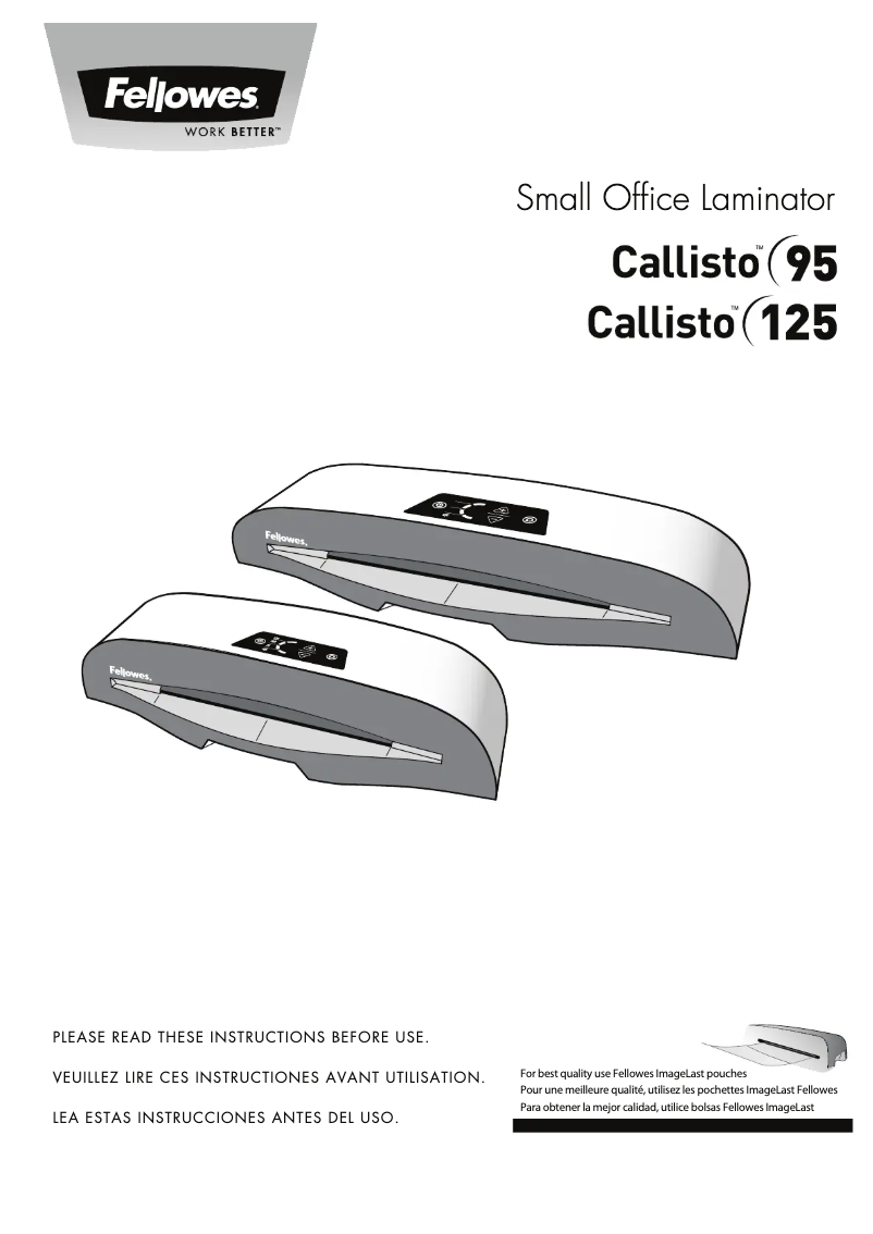 Image de la première page du manuel de l'appareil Callisto A4/95