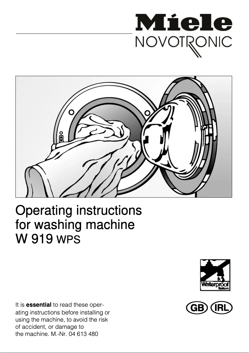Image de la première page du manuel de l'appareil Novotronic W 919
