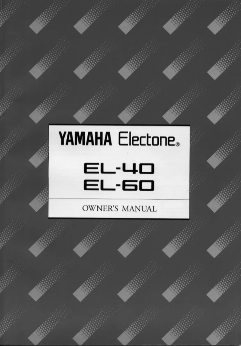 Page 1 of the manual User Manual Yamaha Electone EL-60