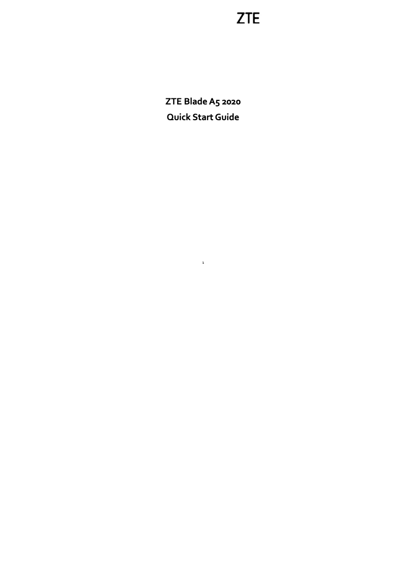 Image de la première page du manuel de l'appareil Blade A5