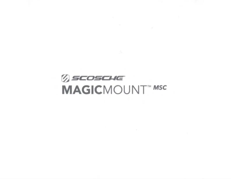 Page n°1 - Manuel utilisateur Scosche MagicMount MSC