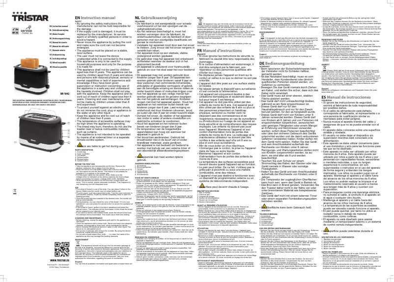 Image de la première page du manuel de l'appareil BR-1042