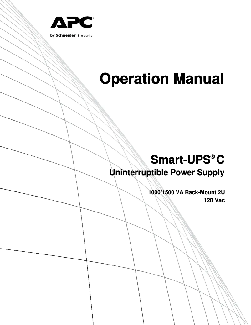 Página 1 del manual Manual de usuario APC Smart-UPS C 1000VA 2U LCD 120V