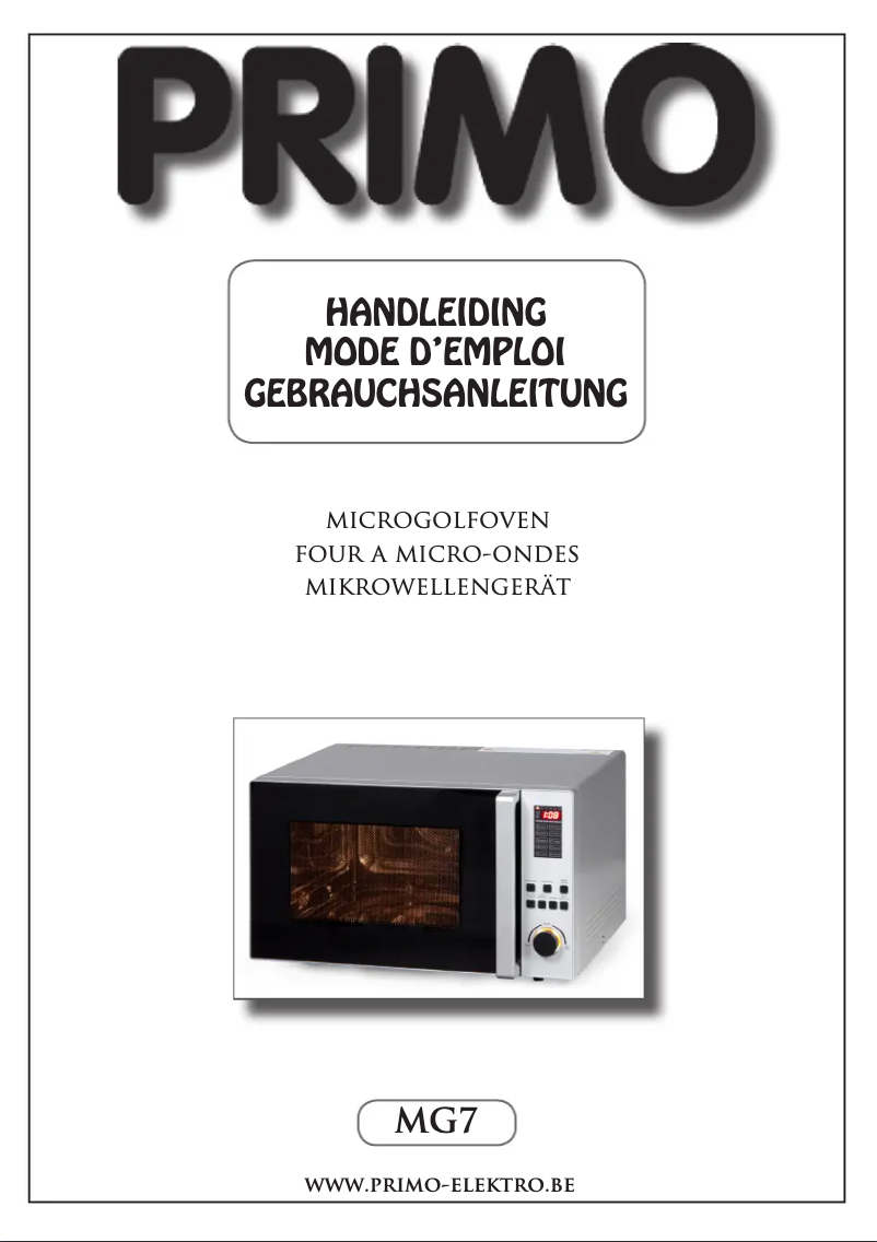 Page n°1 - Manuel utilisateur Primo MG7