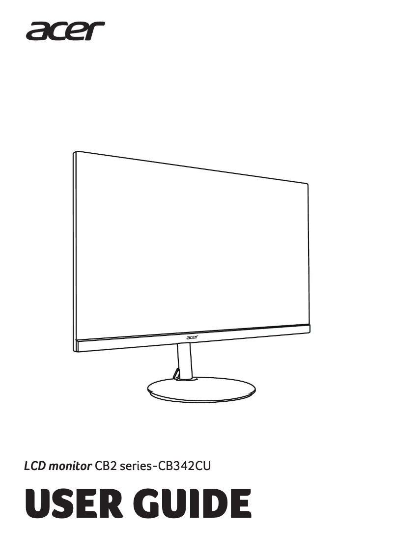 Image de la première page du manuel de l'appareil CB342CU