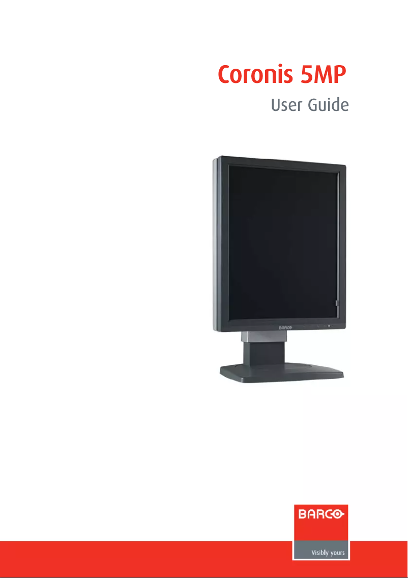 Page n°1 - Manuel utilisateur Barco Coronis MDCG-5121