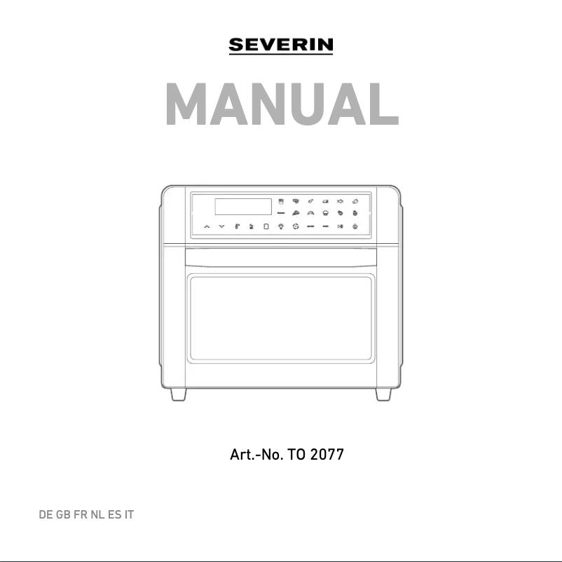 Page 1 de la notice Manuel utilisateur Severin TO 2058